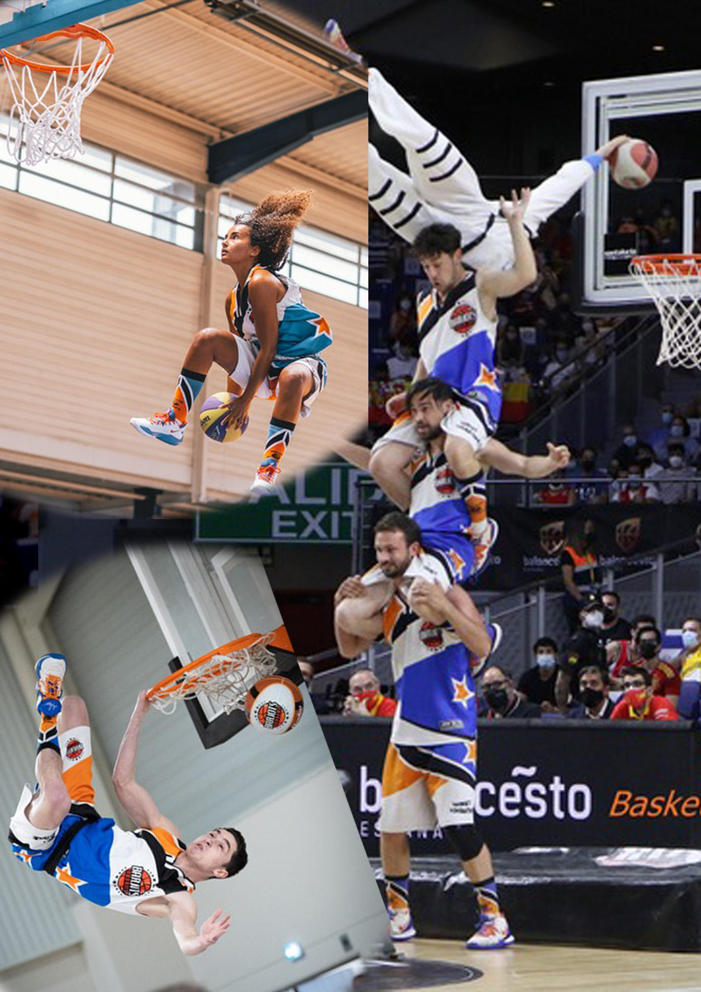 Spectacle de basket acrobatique les Barjots